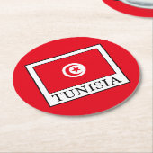 Tunesien Runder Pappuntersetzer (Angewinkelt)