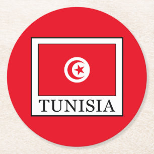 Tunesien Runder Pappuntersetzer
