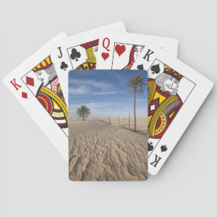 Tunesien, Sahara-Wüste, Douz, Große Düne, Morgendä Spielkarten