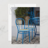 Tunesien, Sidi Bou sagte, Kaffeestühle Postkarte (Vorne/Hinten)