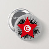 Tunesien-Stern Button (Vorne & Hinten)