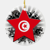 Tunesien-Stern Keramik Ornament (Hinten)