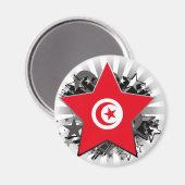 Tunesien Stern Magnet (Vorderseite/Rückseite)