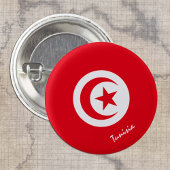 Tunesien-Taste, patriotische tunesische Flaggenmod Button