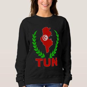Tunesien Tunesien Karte Tunesien Flagge Tunesier Sweatshirt