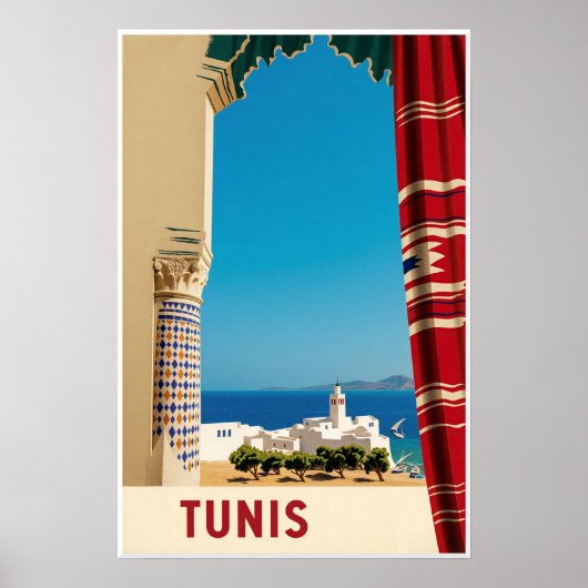Tunesien Tunis Plakat (Vorne)