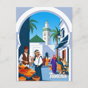 Tunesien Tunis Reise Medina Postkarte