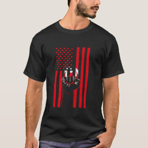 Tunesien USA Amerika Handfist Tunesischer Stolz Tu T-Shirt