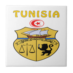 Tunesien-Wappen Fliese