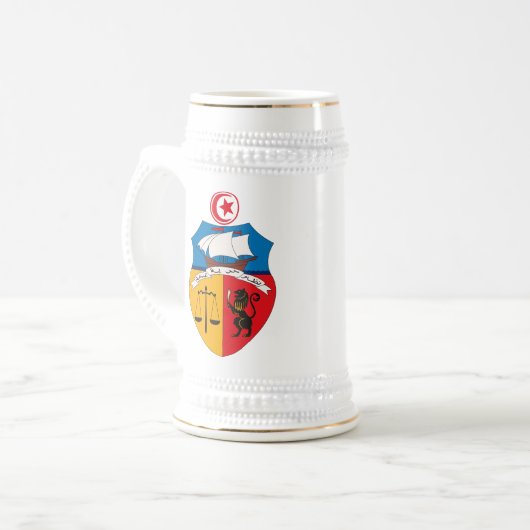 Tunesien-Wappen Tasse (Vorderseite Links)