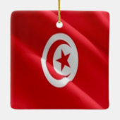 TUNESIEN, Waving Flag, Afrika, Keramikornament (Rückseite)