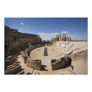 Tunesien, Zentrale tunesische Küste, El Jem, Roma Fotodruck