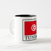 Tunesien Zweifarbige Tasse (Vorderseite Links)