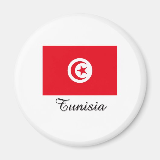 Tunesienflagge Magnet (Vorne)