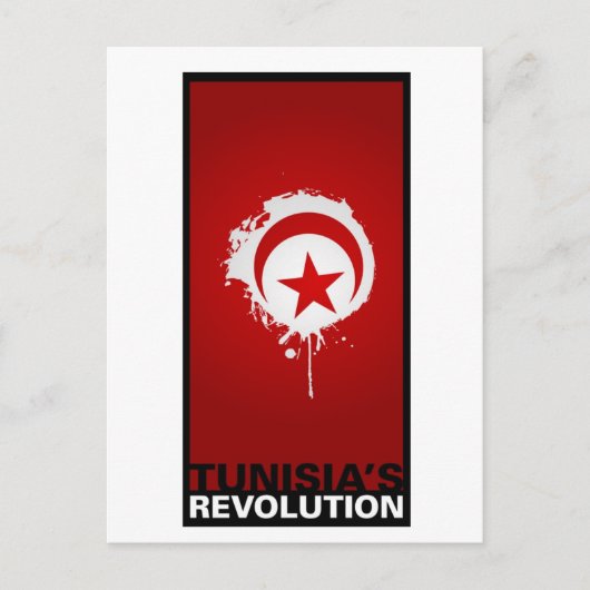 "Tunesiens Revolution" Postkarte (Vorderseite)