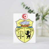 Tunesiens Wappen Postkarte (Stehend Vorderseite)