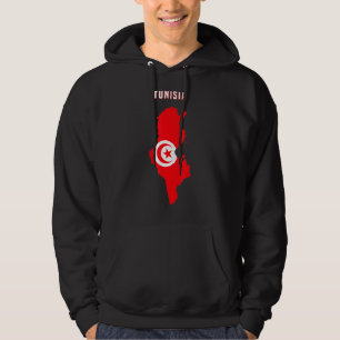 Tunesier Flag Inside Map Of Tuna Tee