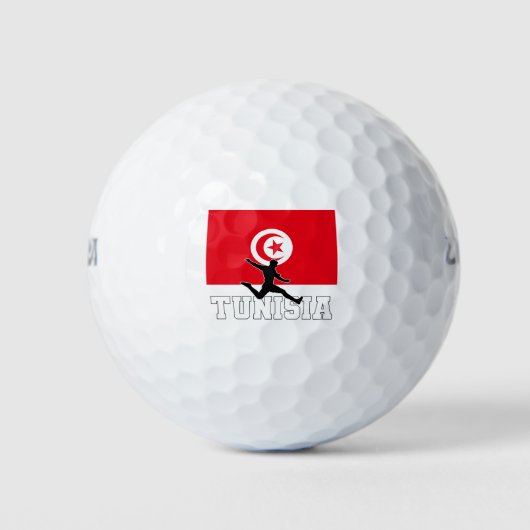 Tunesier Fußballnationalmannschaft Golfball (Vorderseite)