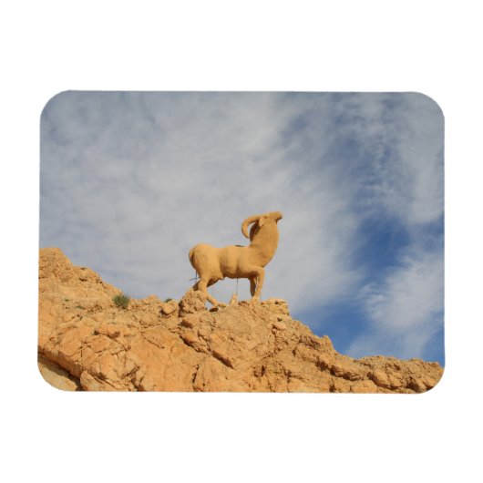 Tunesier Ziegenstatue Magnet (Horizontal)