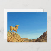 Tunesier Ziegenstatue Postkarte (Vorne/Hinten)