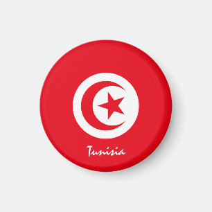 Tunesische Flagge & Afrika - Reise-/Sportfans Magnet
