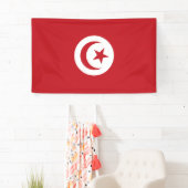 Tunesische Flagge Banner (Insitu)