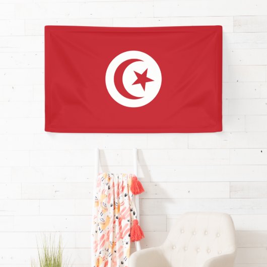 Tunesische Flagge Banner (Insitu)