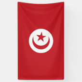 Tunesische Flagge Banner (Vertikal)