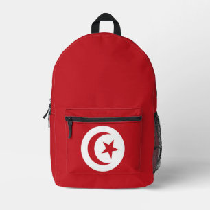 Tunesische Flagge Bedruckter Rucksack