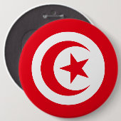 tunesische Flagge Button (Vorne & Hinten)