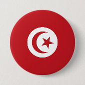 Tunesische Flagge Button (Vorderseite)