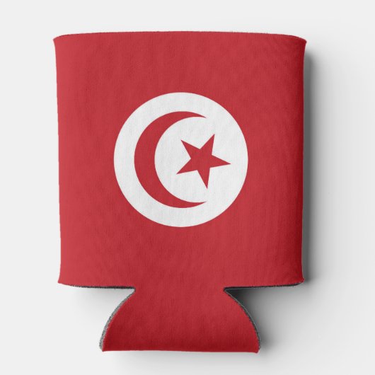 Tunesische Flagge Dosenkühler (Rückseite)
