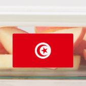 Tunesische Flagge Etiketten (Befestigt)