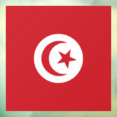 Tunesische Flagge Fensteraufkleber (Blatt 3)