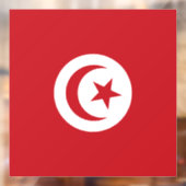 Tunesische Flagge Fensteraufkleber (Blatt 2)