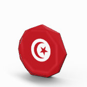 Tunesische Flagge Fotoblock (Rechts)