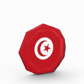 Tunesische Flagge Fotoblock (Links)