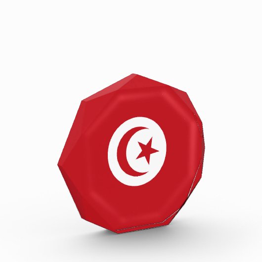 Tunesische Flagge Fotoblock (Links)