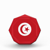 Tunesische Flagge Fotoblock (Vorderseite)