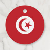 Tunesische Flagge Geschenkanhänger (Rückseite)