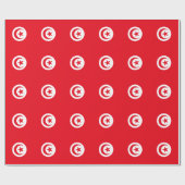 Tunesische Flagge Geschenkpapier (Flach)