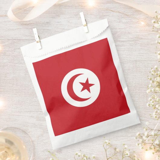 Tunesische Flagge Geschenktütchen (Ausgeschnitten)