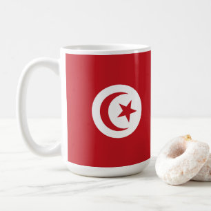 Tunesische Flagge Kaffeetasse