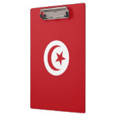 Tunesische Flagge Klemmbrett (Links)
