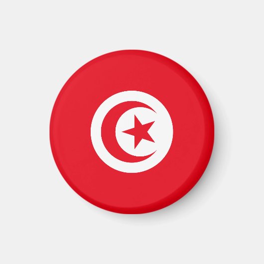 Tunesische Flagge Magnet (Vorne)