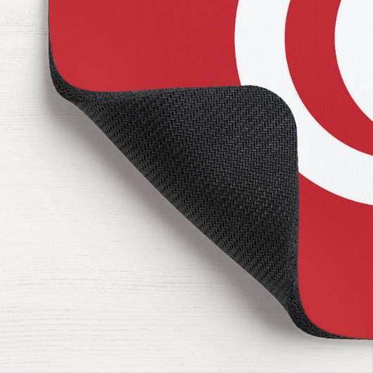 Tunesische Flagge Mousepad (Ecke)