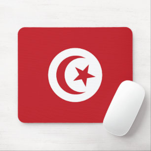 Tunesische Flagge Mousepad