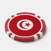 Tunesische Flagge Pokerchips (Einzeln)