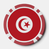 Tunesische Flagge Pokerchips (Rückseite)