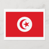 Tunesische Flagge Postkarte (Vorderseite)